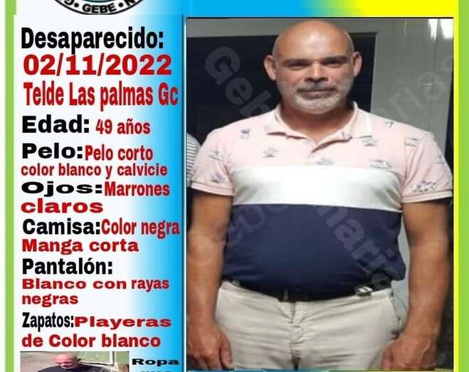 Cartel anunciador de la búsqueda con detalles del desaparecido/TA.